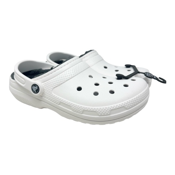 Crocs Classic Lined Clog 203591W-191 White/Grey Size 7M/9W Retail $60 - Picture 1 of 7